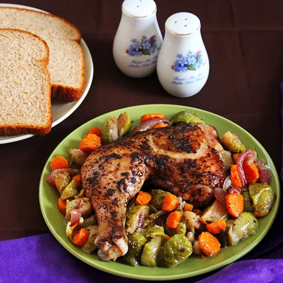 Lemon Chicken Brussels Sprout