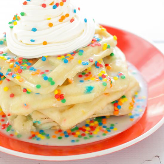 Funfetti Cake Batter Waffles