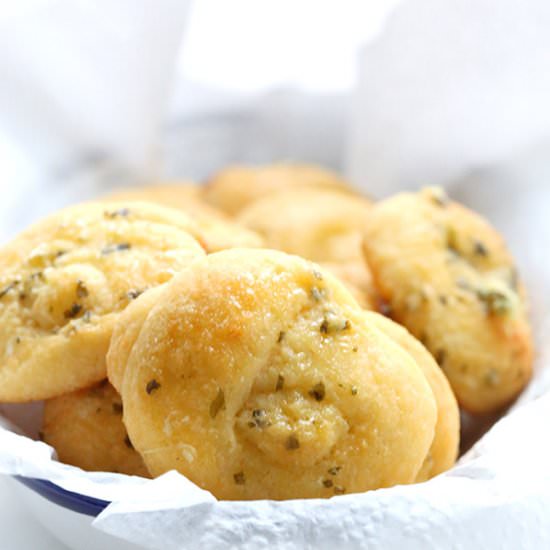 Garlic Parmesan Knots