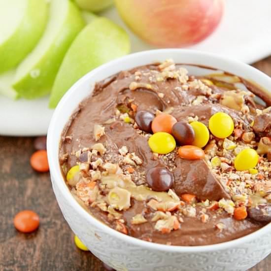 Skinny PB Brownie Batter Dip