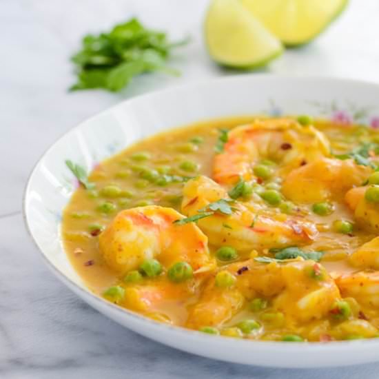 Sweet Potato Curry Shrimp Soup