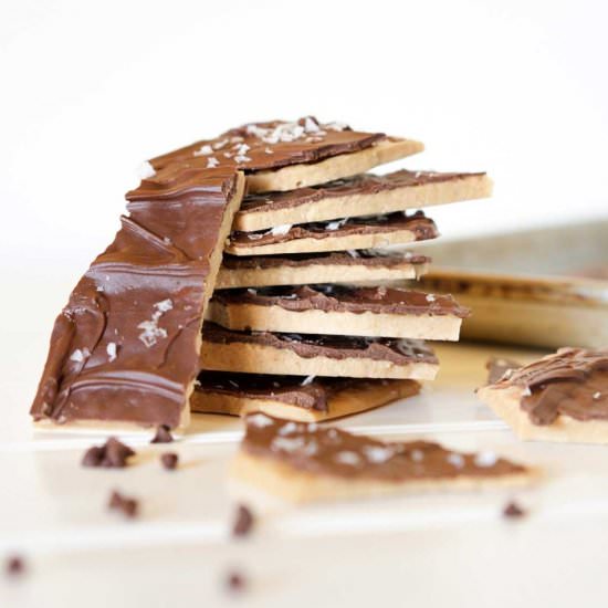 Dark Chocolate Toffee Bark