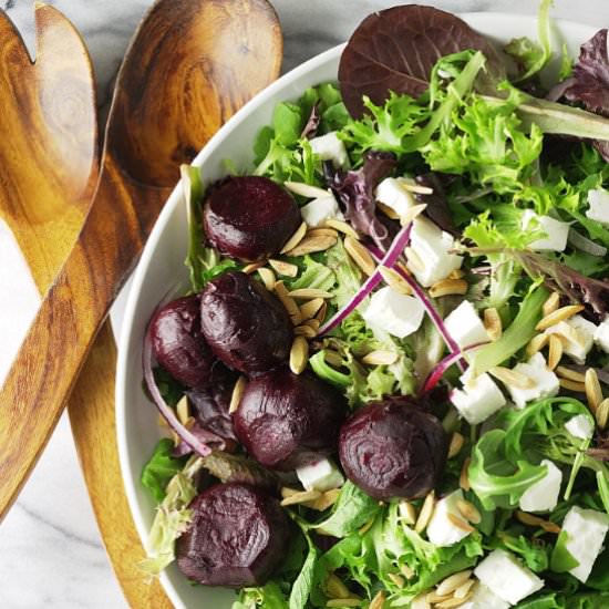 Roasted Beet Salad with Feta