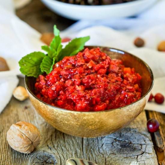 Homemade Cranberry Relish