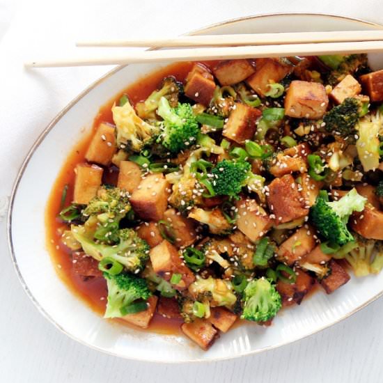 Broccoli and Tofu Sweet Sour