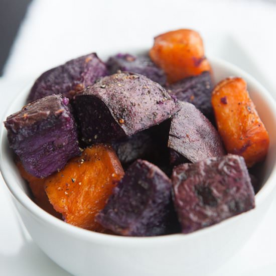Crispy Purple Sweet Potatoes