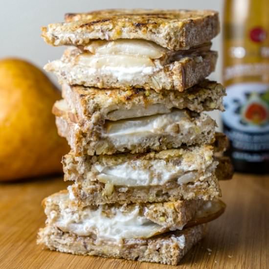 Pear & Goat Cheese Grilled Cheese