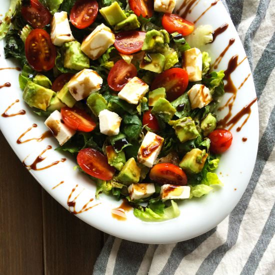 Avocado Caprese Antipasto -2 ways