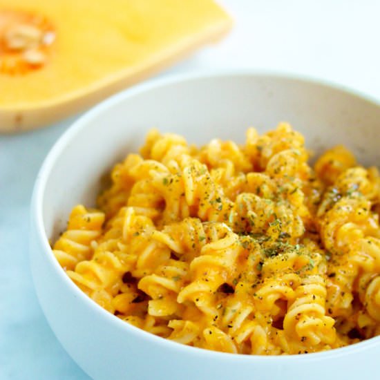 Pasta with Tomato and Pumpkin Sauce