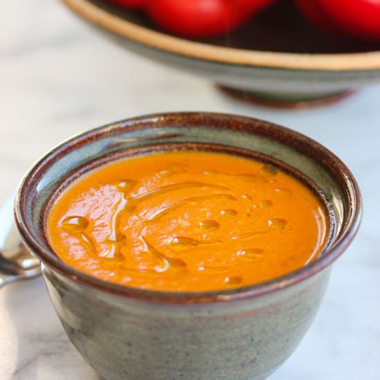 Smoky Roasted Red Pepper Soup