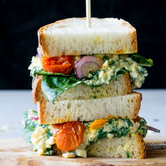 Egg Florentine Toasted Sandwich