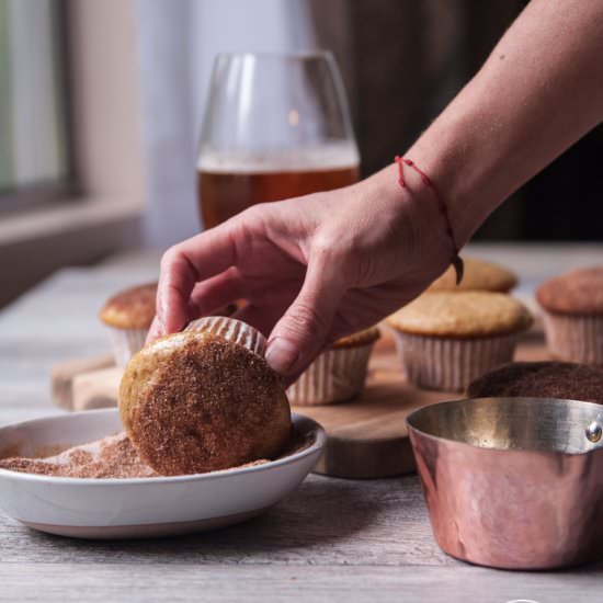 One Bowl Cinnamon Sugar Beer Muffin