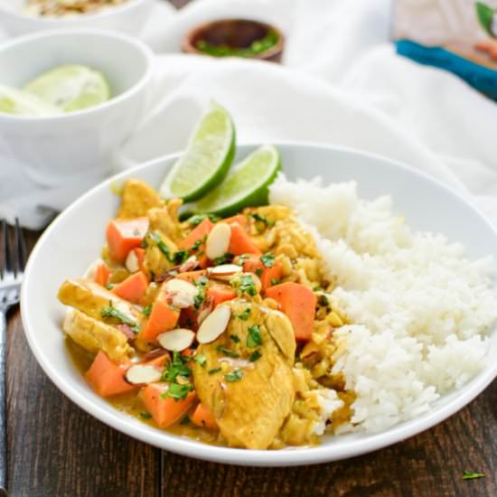 Almond Chicken & Sweet Potato Curry