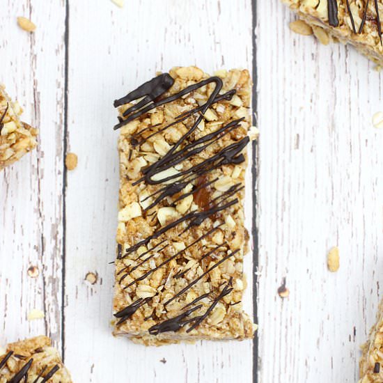 No-Bake Nut & Chocolate Energy Bars