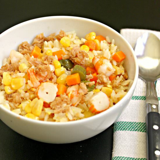 Student’s Style Seafood Fried Rice