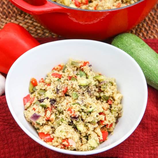 Roasted Veggie Quinoa Pilaf