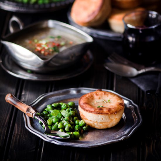 Eggless Yorkshire Pudding