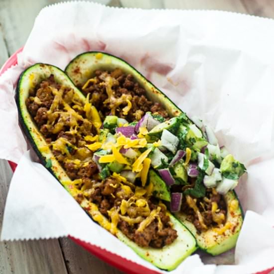 Tex-Mex Stuffed Zucchini