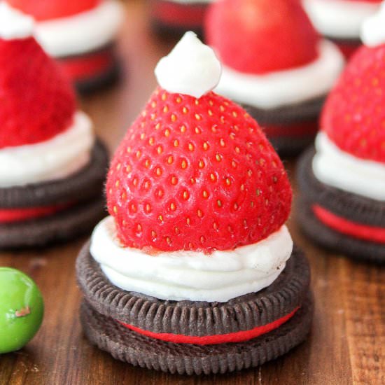 Oreo Santa Hats