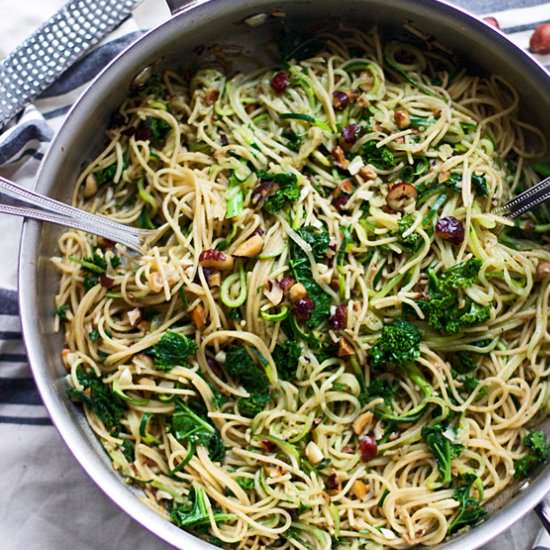 Zucchini & Whole-Wheat Spaghetti