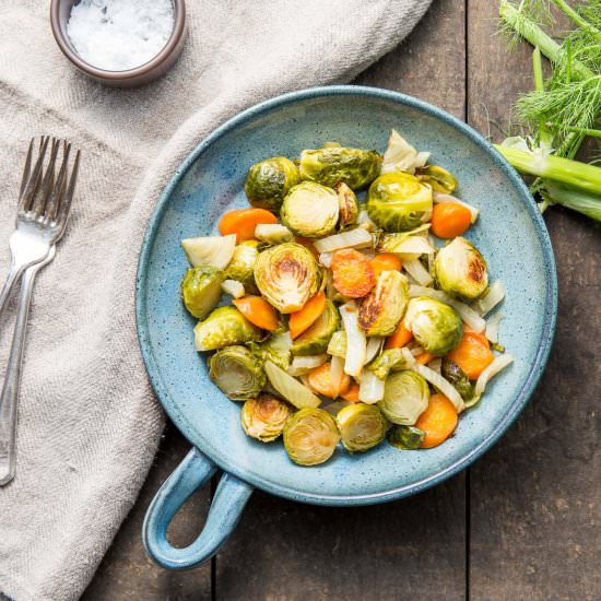 Ginger-Roasted Brussels Sprouts
