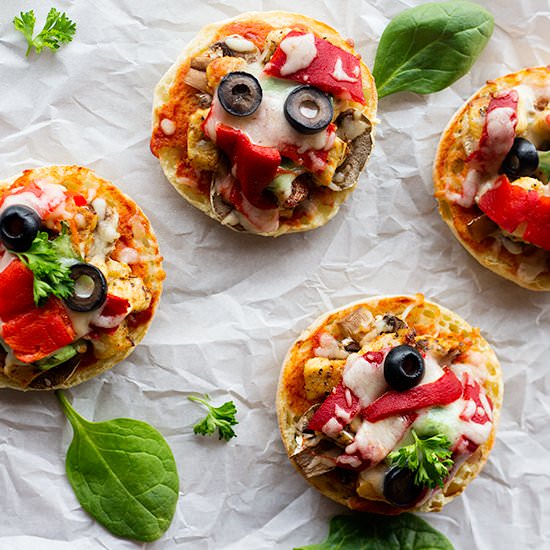 Barbecue Chicken English Muffin Pizza