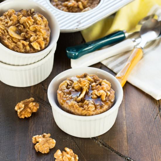 Banana Nut Baked Oatmeal Cups