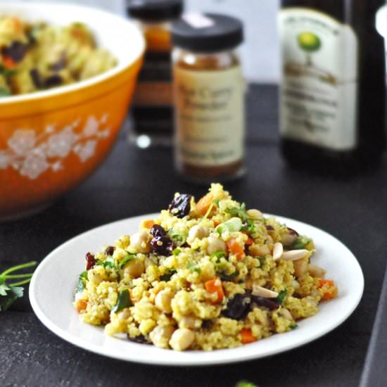 Curry Quinoa Chickpea Salad