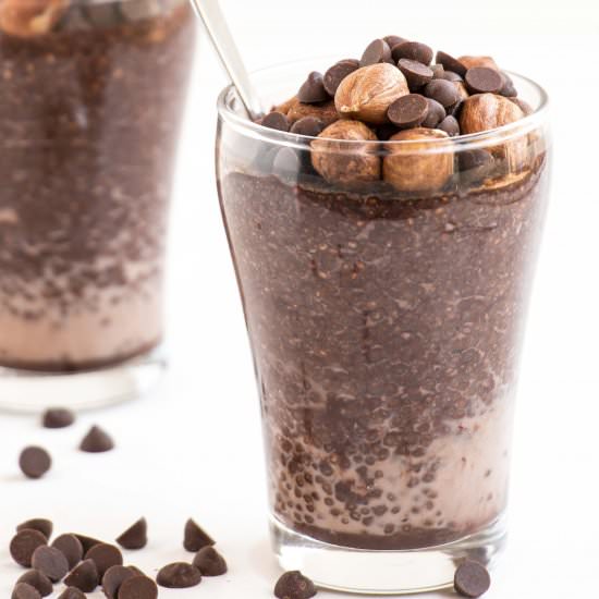 Chocolate Hazelnut Chia Pudding