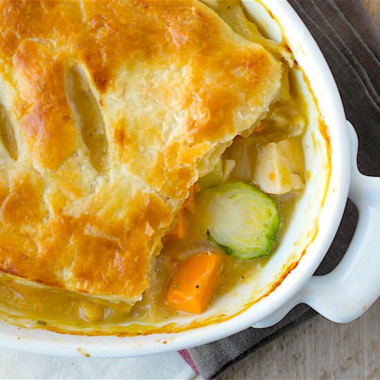 Chicken Pot Pie w/ Winter Vegetables
