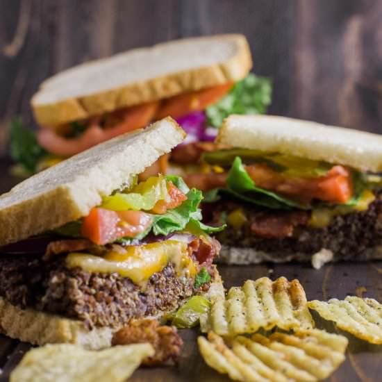 Black Bean Portobello Quinoa Burger