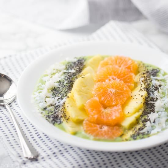 Tropical Green Smoothie Bowl