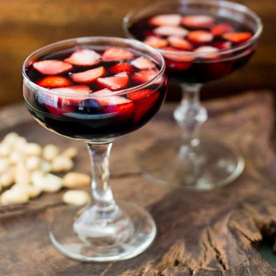 Strawberry Red Wine Punch