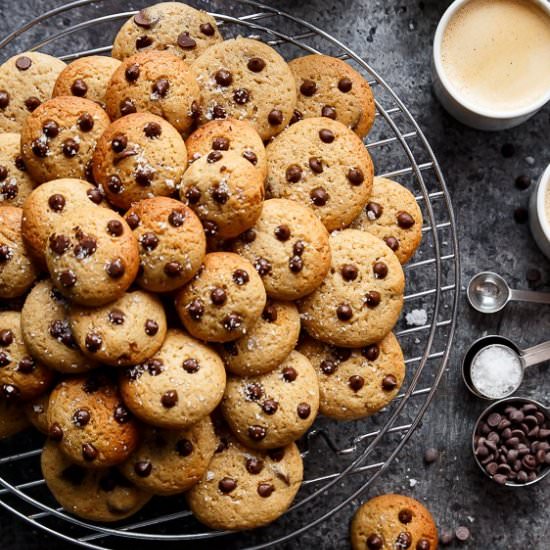 Mini Chocolate Chip Yogurt Cookies
