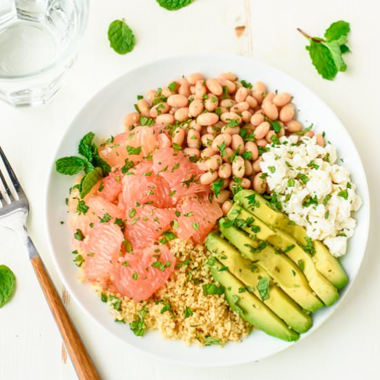 Avocado Couscous Grapefruit Salad