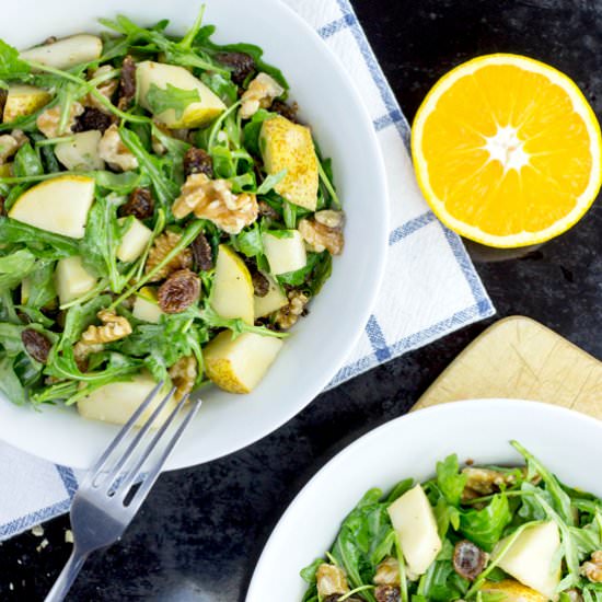 Crunchy Pear Walnut Salad