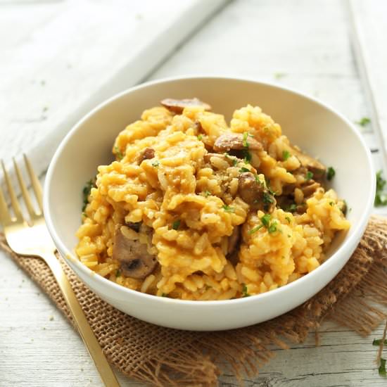 Mushroom and Leek Risotto