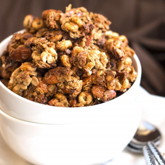 Peanut Butter Cheerio Granola