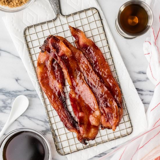 Candied Whiskey Bacon