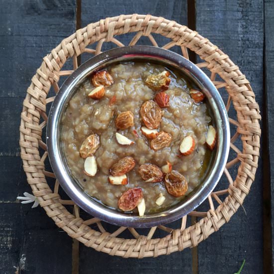 Brown Rice & Lentil Sweet Dish