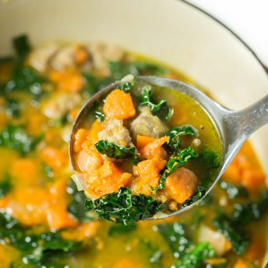 Sausage & Sweet Potato Soup