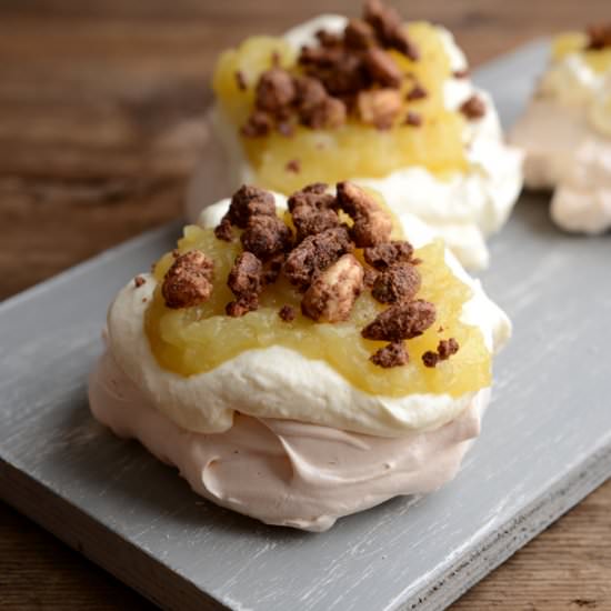 Brandy Cream & Apple Pavlova