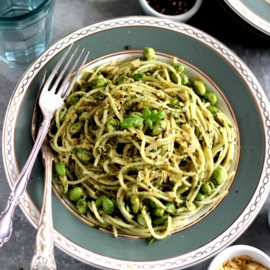 Kale Spaghetti Genovese
