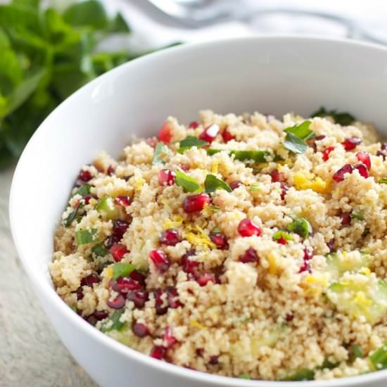 Pomegranate Lemon Couscous Salad