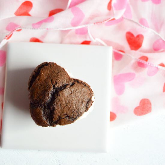 Chocolate Raspberry Whoopie Pies