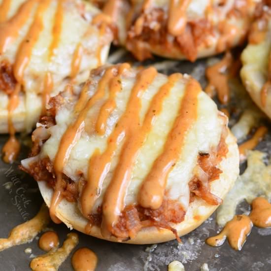 Asiago BBQ Chicken Bagel Bites