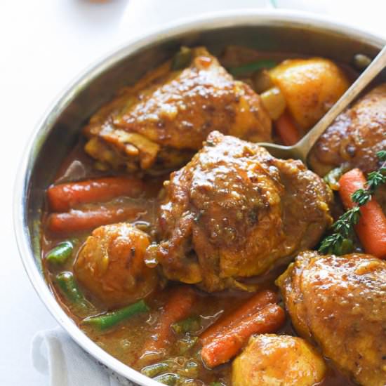 Slow Cooker Jamaican Curry Chicken