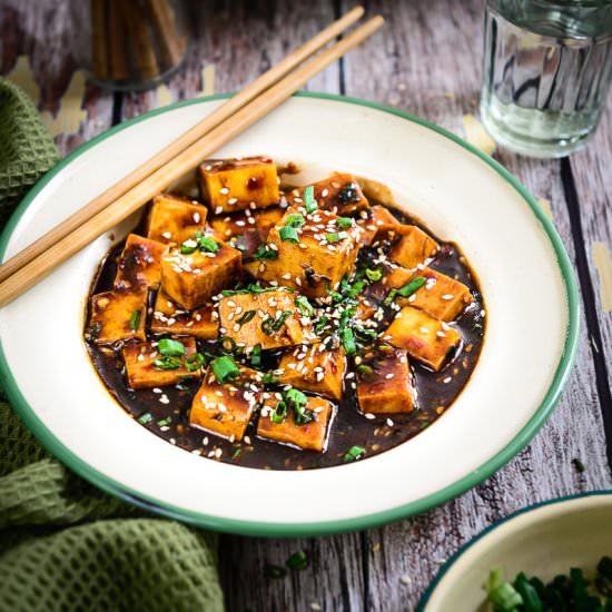 Asian Style Garlic Tofu
