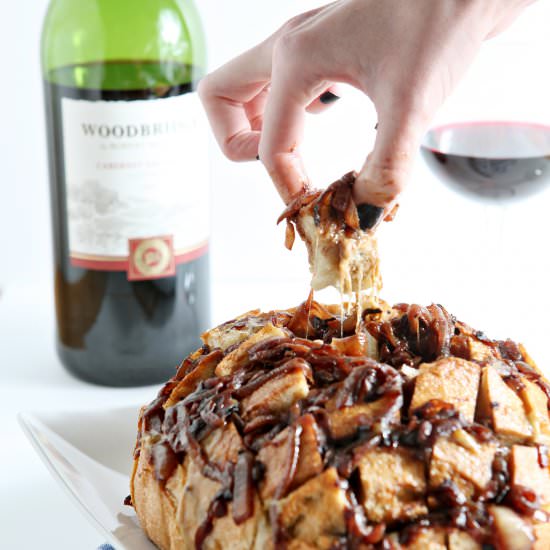 Cheesy French Onion Pull Apart Bread