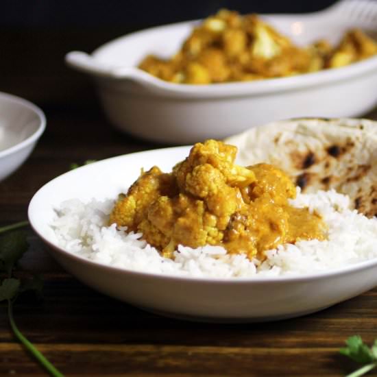 Spicy Coconut Curry Cauliflower